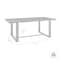 Armen Living Felicia Outdoor Patio Dining Table in Aluminum 840254333154 - alternate 2